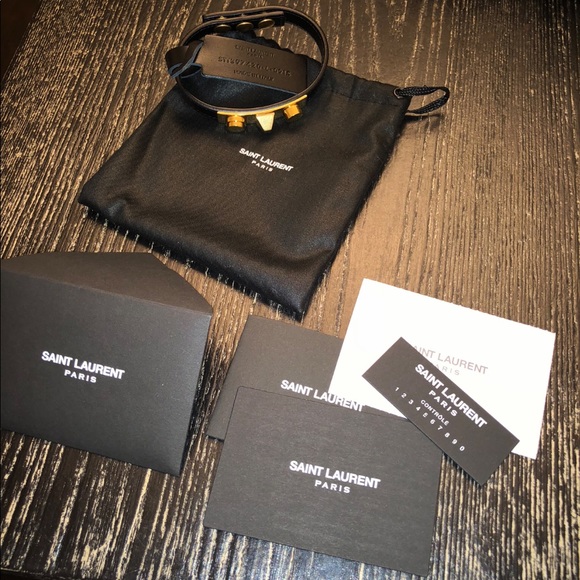 Brand New Saint Laurent Studded Bracelet - Picture 1 of 2